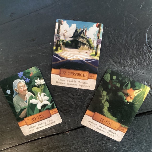 LENORMAND ORACLE DECK CARDS ANIME STYLE FORTUNE TELLING - Picture 2 of 3